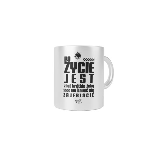 ŻYCIE JEST BLACK KUBEK