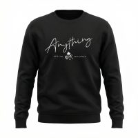 Bluza bez kaptura Anything -Black
