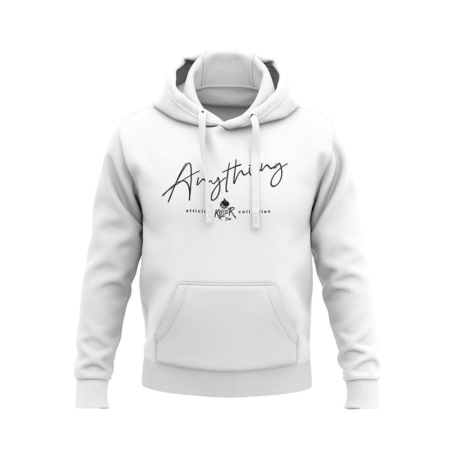 Bluza z kapturem Anything - White