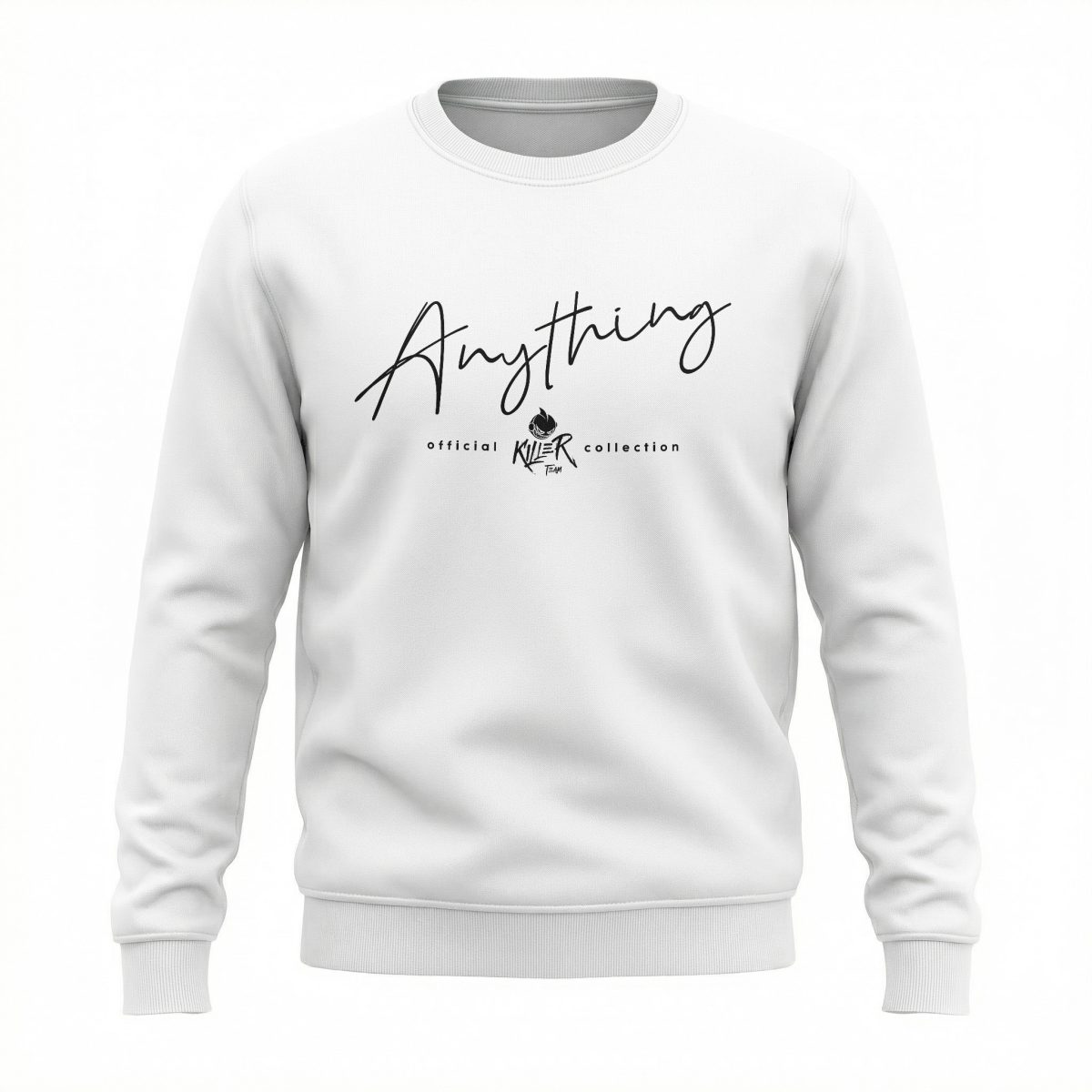 Bluza bez kaptura Anything - White