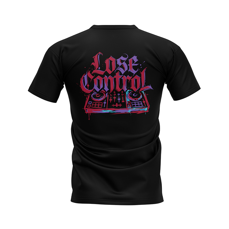 T-Shirt Lose Control - Black