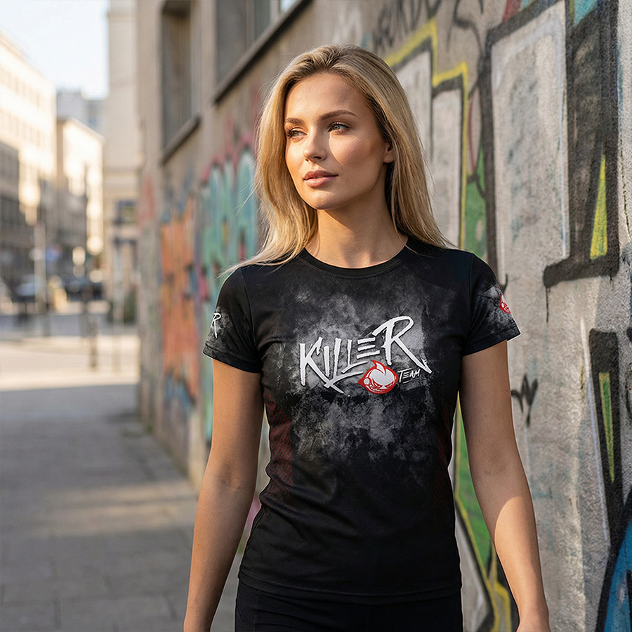 T-Shirt damski Fullprint - DJ Killer Team