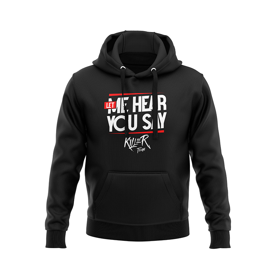 Bluza z kapturem Let Me Hear You Say - Black