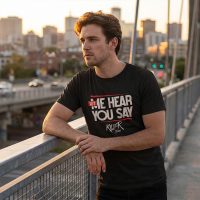 T-Shirt Let Me Hear You Say - Black