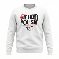 Bluza bez kaptura Let Me Hear You Say - White
