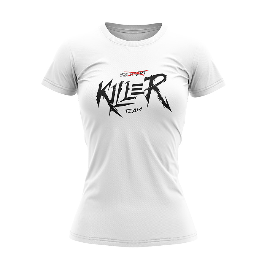 T-Shirt damski Listen To Your Killer Team - White