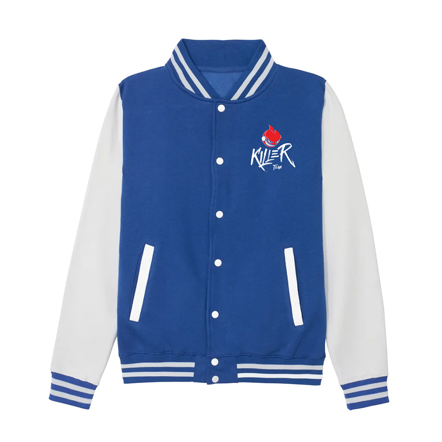 Bluza Baseballówka Niebiesko-Biała