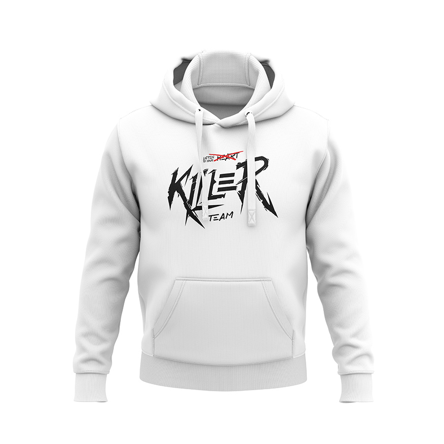 Bluza z kapturem Listen To Your Killer Team - White